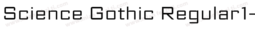 Science Gothic Regular1字体转换
